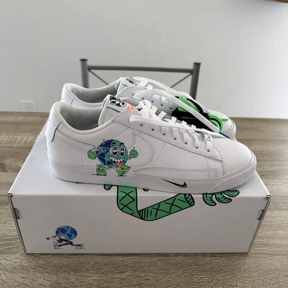 Nike Blazer Flyleather QS Steve Harrington Earth Day 2019 CI5546-100 Size 11 - Picture 1 of 10